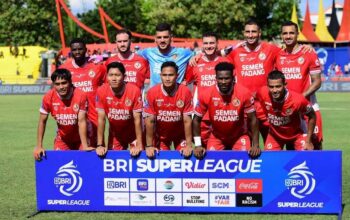 Starting XI Semen Padang pada laga BRI Super League 2025/2026