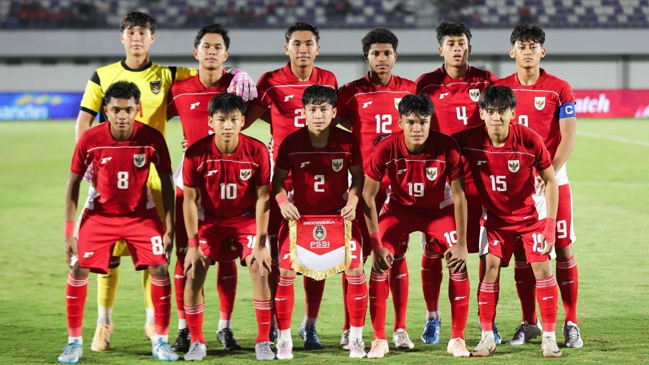 Starting XI Timnas Indonesia U-17 dalam laga versus China, Rabu (11/2/2026)