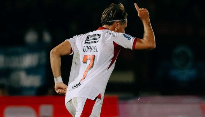 Aksi Thijmen Goppel pada laga PSIM vs Bali United di pekan ke-22 BRI Super League 2025/2026 