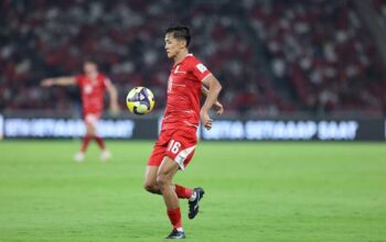 Aksi Dony Tri Pamungkas pada laga Timnas Indonesia lawan St. Keitt and Nevis di FIFA Series 2026