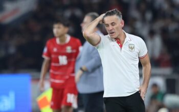 Ekspresi John Herdman dalam laga Timnas Indonesia vs Saint Kitts and Nevis di FIFA Series 2026