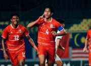 Selebrasi gol Putu Ekayana ketika mencetak gol untuk Timnas Indonesia U-17 pada laga lawan Timor Leste di Piala AFF U-17 2026
