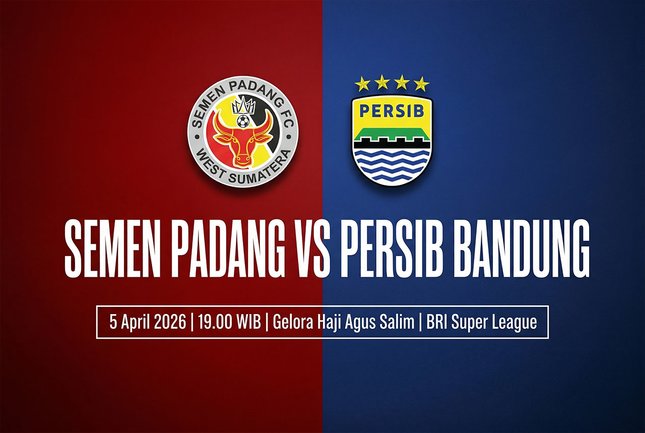 BRI Super League: Semen Padang vs Persib Bandung.