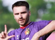 Jon Toral jadi pencetak gol tunggal Persik Kediri ke gawang Persita Tangerang