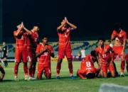 Pemain timnas Indonesia U-17 merayakan gol di laga pertama Piala AFF U-17 2026